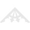 Ekena Millwork Pitch Riley Architectural Grade PVC Gable Pediment, 60"W x 30"H x 1"P (12/12) GPP060X030X100RIL - alternate 5